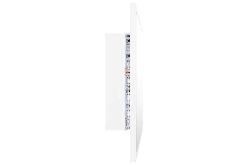 Badrumsspegel med LED vit 60x8,5x37 cm spånskiva - Vit - Hus & renovering - Kök & bad - Badrum - Badrumsmöbler & badrumsinredning - Badrumsspegel