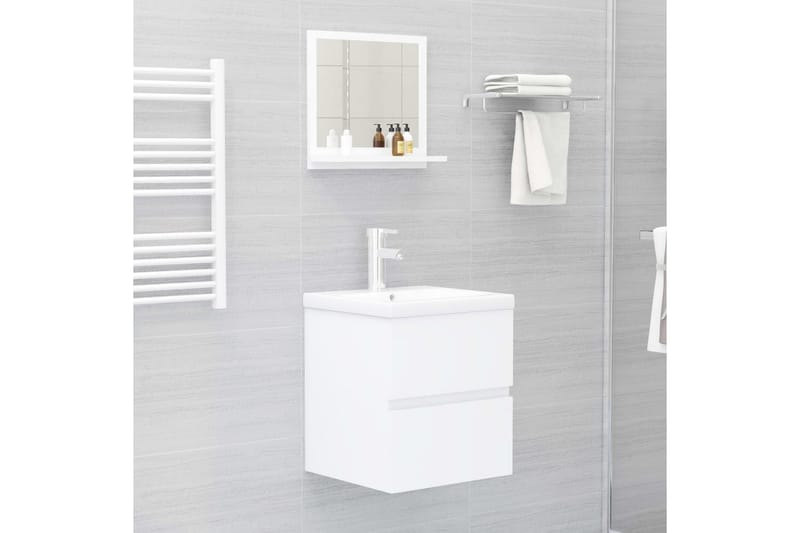 Badrumsspegel vit 40x10,5x37 cm spånskiva - Vit - Hus & renovering - Kök & bad - Badrum - Badrumsmöbler & badrumsinredning - Badrumsspegel