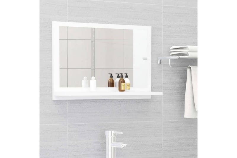 Badrumsspegel vit 60x10,5x37 cm spånskiva - Vit - Hus & renovering - Kök & bad - Badrum - Badrumsmöbler & badrumsinredning - Badrumsspegel