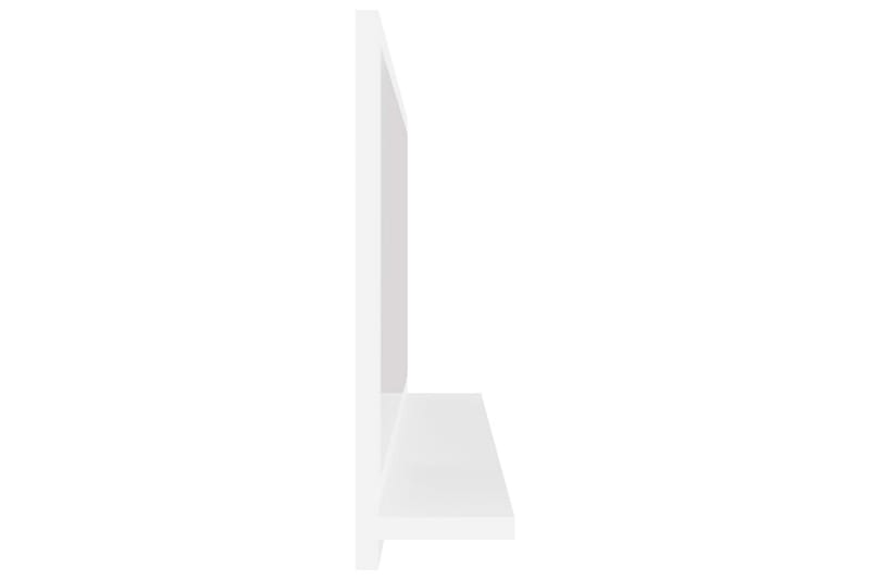 Badrumsspegel vit högglans 80x10,5x37 cm spånskiva - Vit - Badrumsspegel