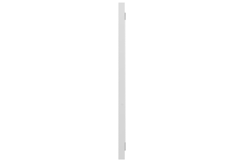 Badrumsspegel vit högglans 90x1,5x37 cm spånskiva - Vit - Badrumsspegel