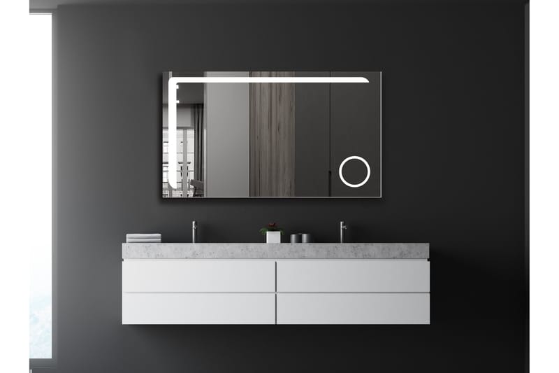 Basketorp Spegel 120x70 cm - Silver - Badrumsspegel - Badrumsspegel med belysning