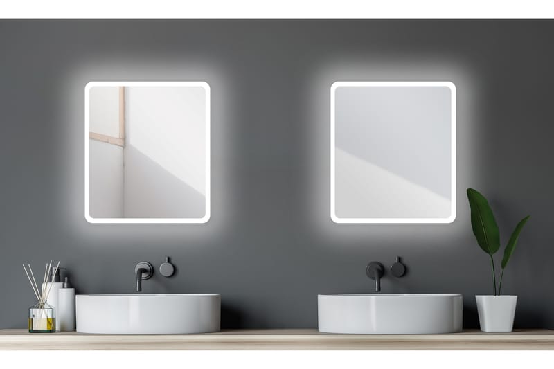 Dalkarl Spegel 40x45 cm - Silver - Hus & renovering - Kök & bad - Badrum - Badrumsmöbler & badrumsinredning - Badrumsspegel