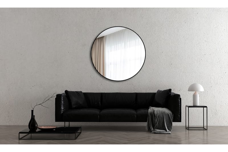 Gottsätter Spegel 120 cm Rund - Svart - Hus & renovering - Kök & bad - Badrum - Badrumsmöbler & badrumsinredning - Badrumsspegel