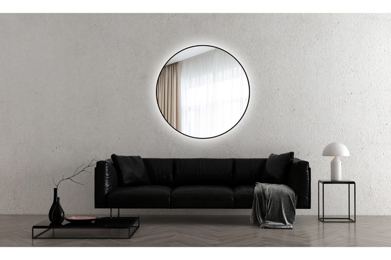 Gottsätter Spegel 120 cm Rund - Svart - Hus & renovering - Kök & bad - Badrum - Badrumsmöbler & badrumsinredning - Badrumsspegel
