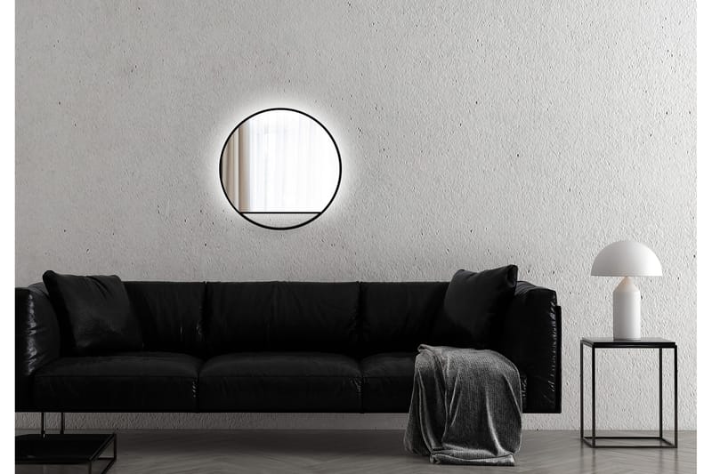 Gottsätter Spegel 60 cm Rund - Svart - Hus & renovering - Kök & bad - Badrum - Badrumsmöbler & badrumsinredning - Badrumsspegel