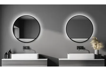 Gottsätter Spegel 80 cm Rund - Svart - Hus & renovering - Kök & bad - Badrum - Badrumsmöbler & badrumsinredning - Badrumsspegel