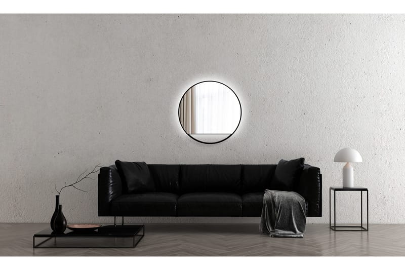 Gottsätter Spegel 80 cm Rund - Svart - Hus & renovering - Kök & bad - Badrum - Badrumsmöbler & badrumsinredning - Badrumsspegel