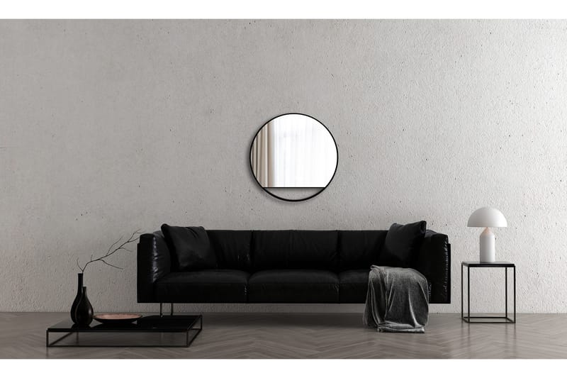 Gottsätter Spegel 80 cm Rund - Svart - Hus & renovering - Kök & bad - Badrum - Badrumsmöbler & badrumsinredning - Badrumsspegel