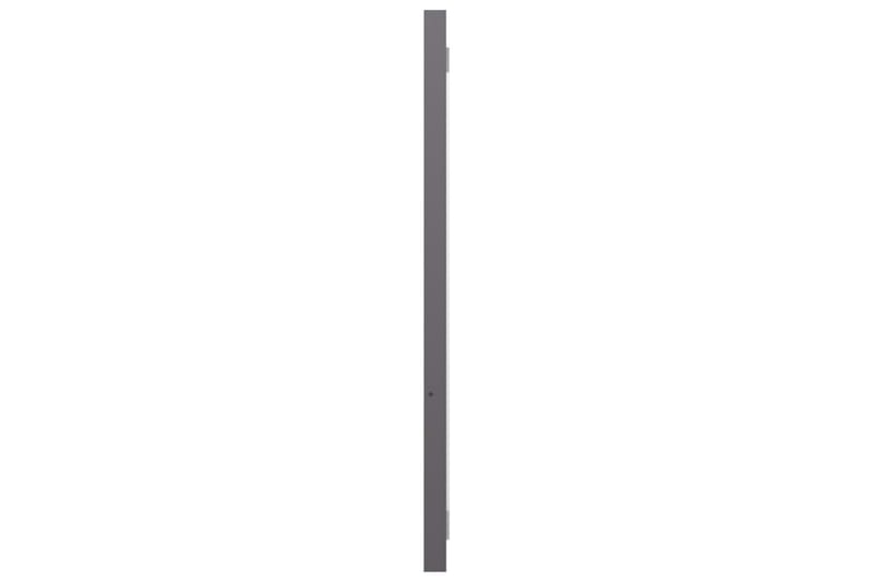 Badrumsspegel grå högglans 80x1,5x37 cm spånskiva - Grå - Badrumsspegel
