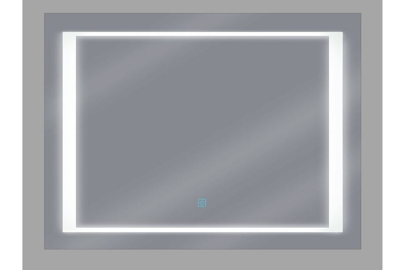 Heasandford Spegel LED 60x80 cm - Silver - Badrumsspegel - Badrumsspegel med belysning