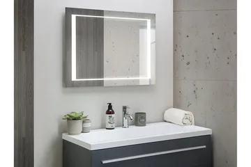 Heasandford Spegel LED 60x80 cm - Silver - Hus & renovering - Kök & bad - Badrum - Badrumsmöbler & badrumsinredning - Badrumsspegel