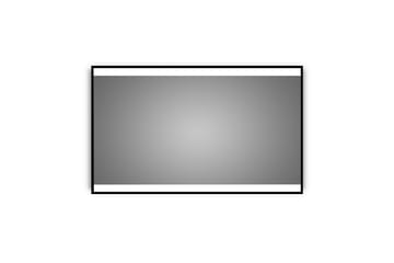 Knutby Badrumsspegel 120x70 cm LED-belysning - Svart - Hus & renovering - Kök & bad - Badrum - Badrumsmöbler & badrumsinredning - Badrumsspegel