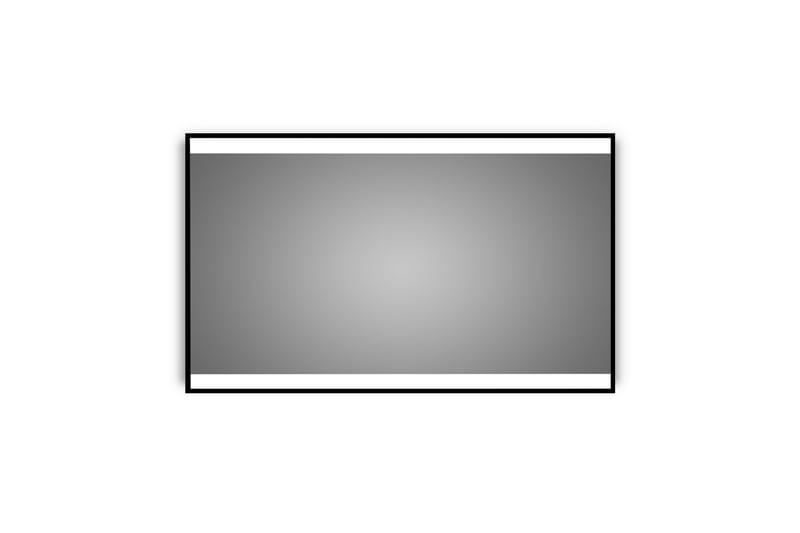 Knutby Badrumsspegel 120x70 cm LED-belysning - Svart - Hus & renovering - Kök & bad - Badrum - Badrumsmöbler & badrumsinredning - Badrumsspegel