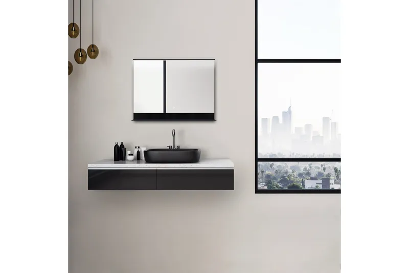 Knutby Väggspegel 60 cm - Hus & renovering - Kök & bad - Badrum - Badrumsmöbler & badrumsinredning - Badrumsspegel