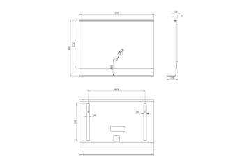 Knutby Väggspegel 60 cm - Hus & renovering - Kök & bad - Badrum - Badrumsmöbler & badrumsinredning - Badrumsspegel