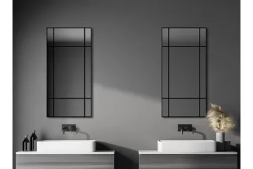 Lannabruk Spegel 60x120 cm - Svart - Hus & renovering - Kök & bad - Badrum - Badrumsmöbler & badrumsinredning - Badrumsspegel