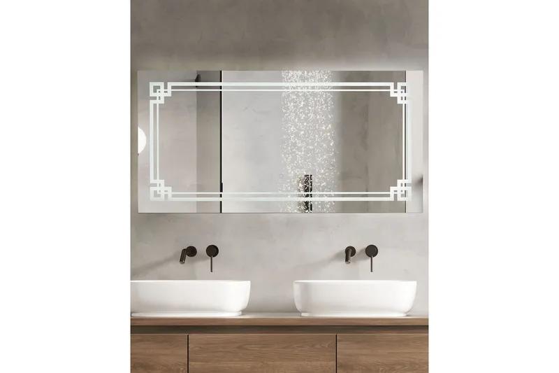 Badrumsspegel med LED Avranches - Hus & renovering - Kök & bad - Badrum - Badrumsmöbler & badrumsinredning - Badrumsspegel