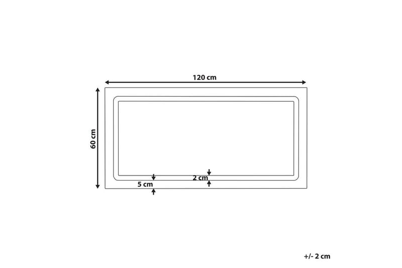 Badrumsspegel med LED Benouville - Hus & renovering - Kök & bad - Badrum - Badrumsmöbler & badrumsinredning - Badrumsspegel