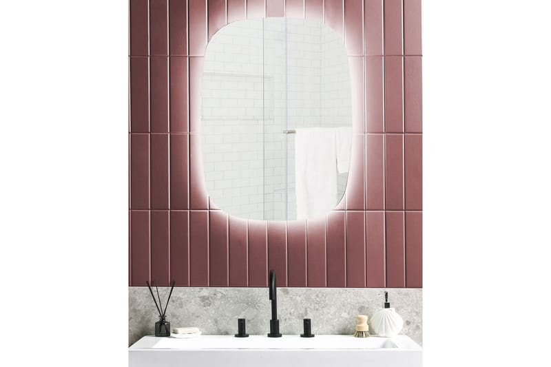 Badrumsspegel med LED Bergerac - Hus & renovering - Kök & bad - Badrum - Badrumsmöbler & badrumsinredning - Badrumsspegel