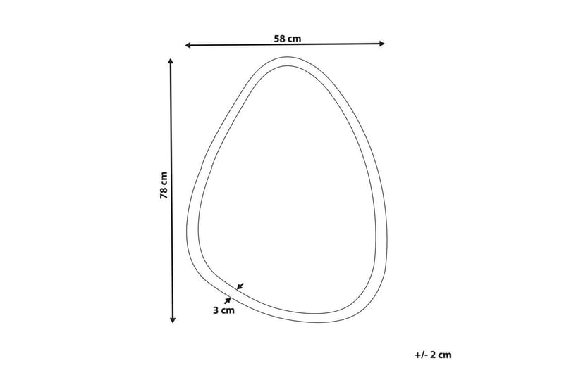 Badrumsspegel med LED Bethune - Hus & renovering - Kök & bad - Badrum - Badrumsmöbler & badrumsinredning - Badrumsspegel