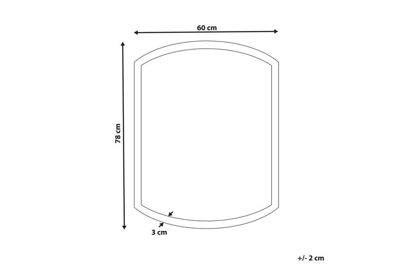 Badrumsspegel med LED Beziers - Hus & renovering - Kök & bad - Badrum - Badrumsmöbler & badrumsinredning - Badrumsspegel