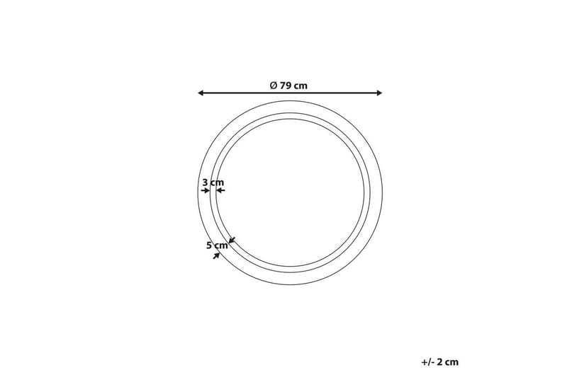 Badrumsspegel med LED Courseulles - Hus & renovering - Kök & bad - Badrum - Badrumsmöbler & badrumsinredning - Badrumsspegel
