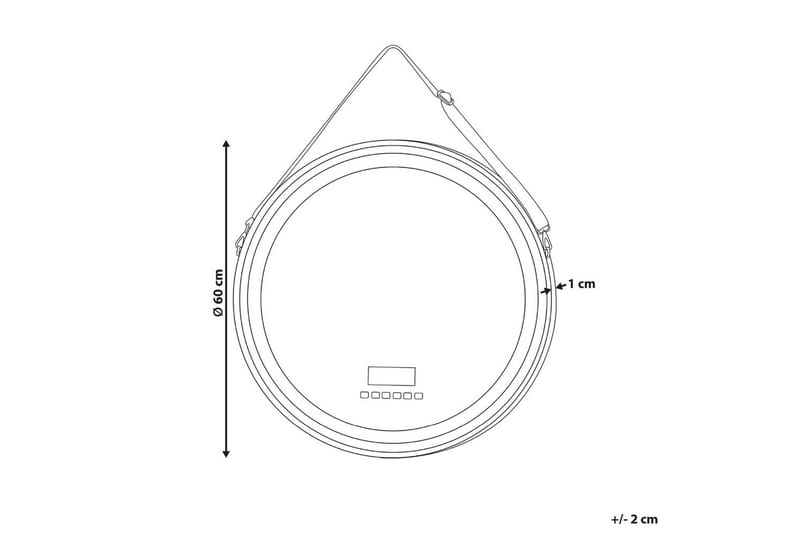 Badrumsspegel med LED Darois - Hus & renovering - Kök & bad - Badrum - Badrumsmöbler & badrumsinredning - Badrumsspegel