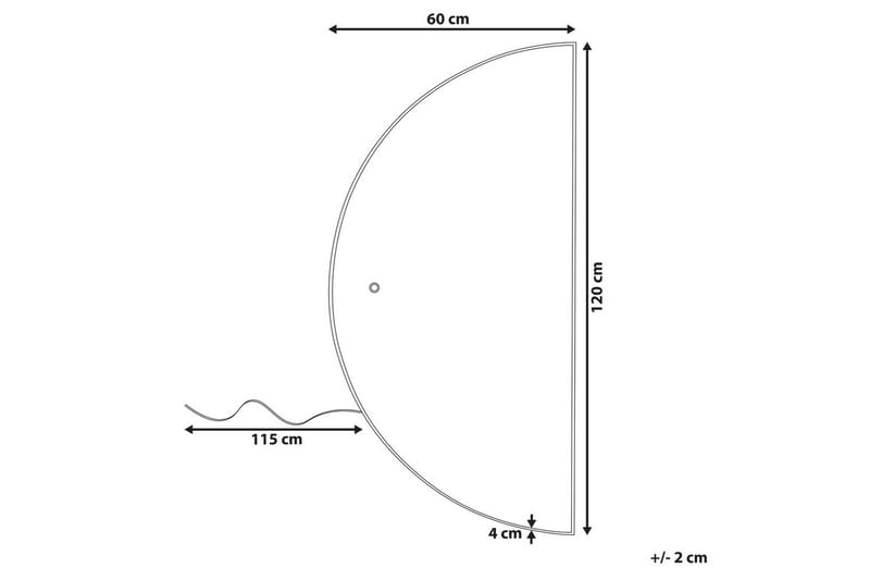 Badrumsspegel med LED Loue 60x4x120 cm - 60x4x120 cm - Hus & renovering - Kök & bad - Badrum - Badrumsmöbler & badrumsinredning - Badrumsspegel