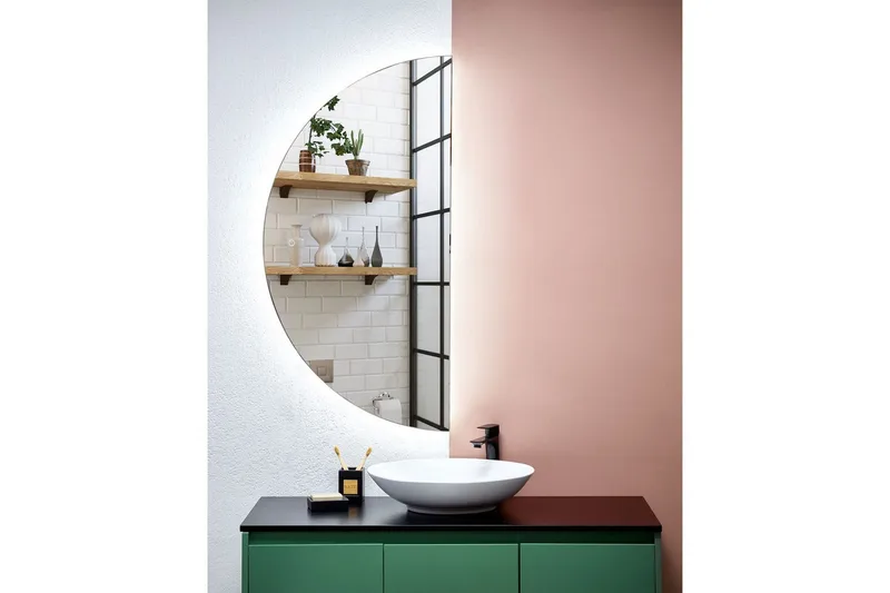 Badrumsspegel med LED Loue 60x4x120 cm - 60x4x120 cm - Hus & renovering - Kök & bad - Badrum - Badrumsmöbler & badrumsinredning - Badrumsspegel