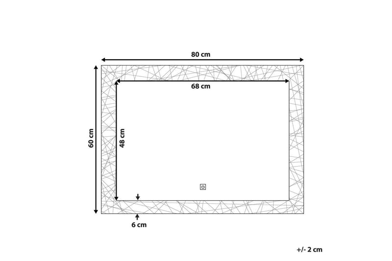 Badrumsspegel med LED Nexon - Hus & renovering - Kök & bad - Badrum - Badrumsmöbler & badrumsinredning - Badrumsspegel