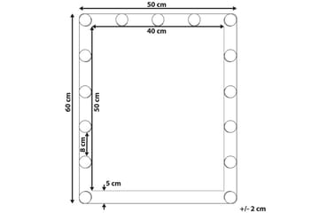 Badrumsspegel med LED Odenas - Hus & renovering - Kök & bad - Badrum - Badrumsmöbler & badrumsinredning - Badrumsspegel