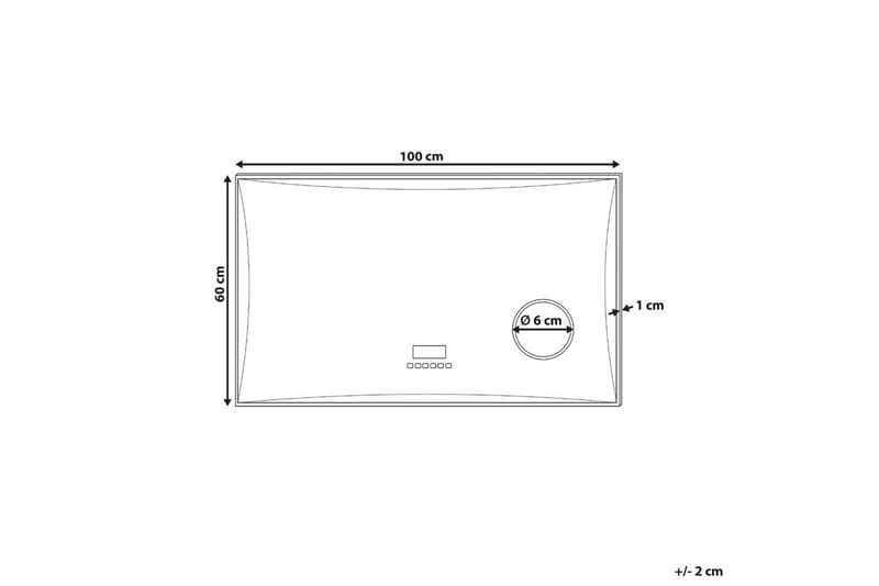 Badrumsspegel med LED Onlay - Hus & renovering - Kök & bad - Badrum - Badrumsmöbler & badrumsinredning - Badrumsspegel