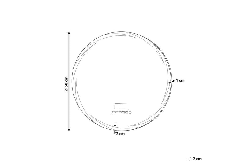 Badrumsspegel med LED Tanay - Hus & renovering - Kök & bad - Badrum - Badrumsmöbler & badrumsinredning - Badrumsspegel