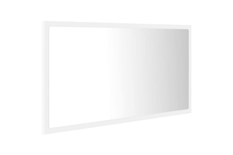 Badrumsspegel med LED vit 80x8,5x37 cm spånskiva - Vit - Hus & renovering - Kök & bad - Badrum - Badrumsmöbler & badrumsinredning - Badrumsspegel