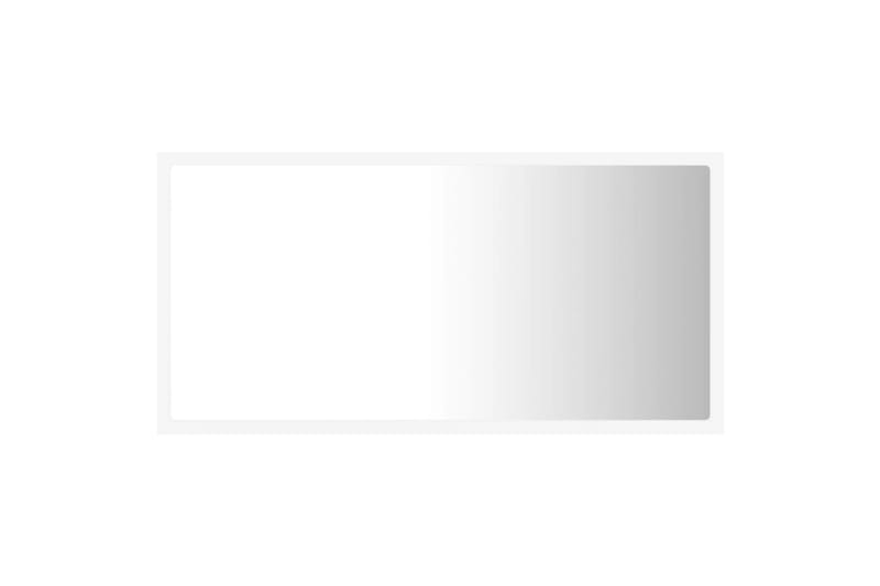 Badrumsspegel med LED vit 80x8,5x37 cm spånskiva - Vit - Hus & renovering - Kök & bad - Badrum - Badrumsmöbler & badrumsinredning - Badrumsspegel