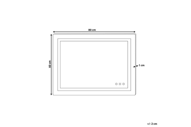 Badrumsspegel med LED Prenois - Hus & renovering - Kök & bad - Badrum - Badrumsmöbler & badrumsinredning - Badrumsspegel