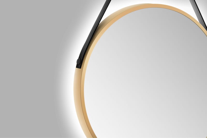 Nävesta Spegel 50 cm Rund - Guld - Hus & renovering - Kök & bad - Badrum - Badrumsmöbler & badrumsinredning - Badrumsspegel