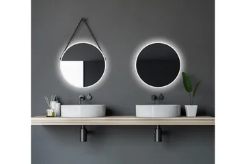 Nävesta Spegel 50 cm Rund - Vit - Hus & renovering - Kök & bad - Badrum - Badrumsmöbler & badrumsinredning - Badrumsspegel