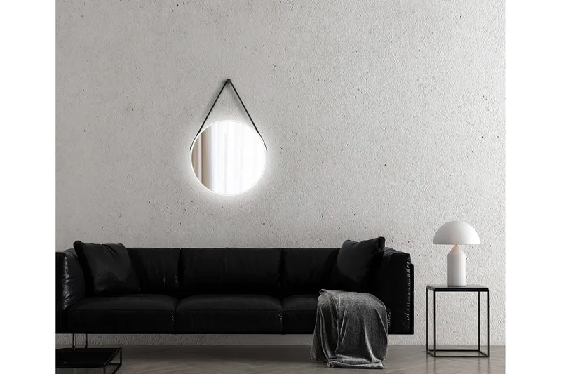 Nävesta Spegel 50 cm Rund - Vit - Hus & renovering - Kök & bad - Badrum - Badrumsmöbler & badrumsinredning - Badrumsspegel