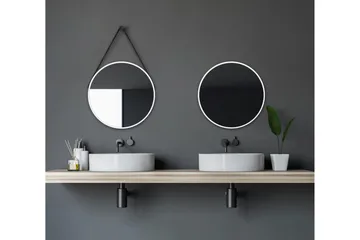 Nävesta Spegel 50 cm Rund - Vit - Hus & renovering - Kök & bad - Badrum - Badrumsmöbler & badrumsinredning - Badrumsspegel