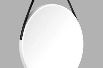 Nävesta Spegel 80 cm Rund - Vit - Hus & renovering - Kök & bad - Badrum - Badrumsmöbler & badrumsinredning - Badrumsspegel