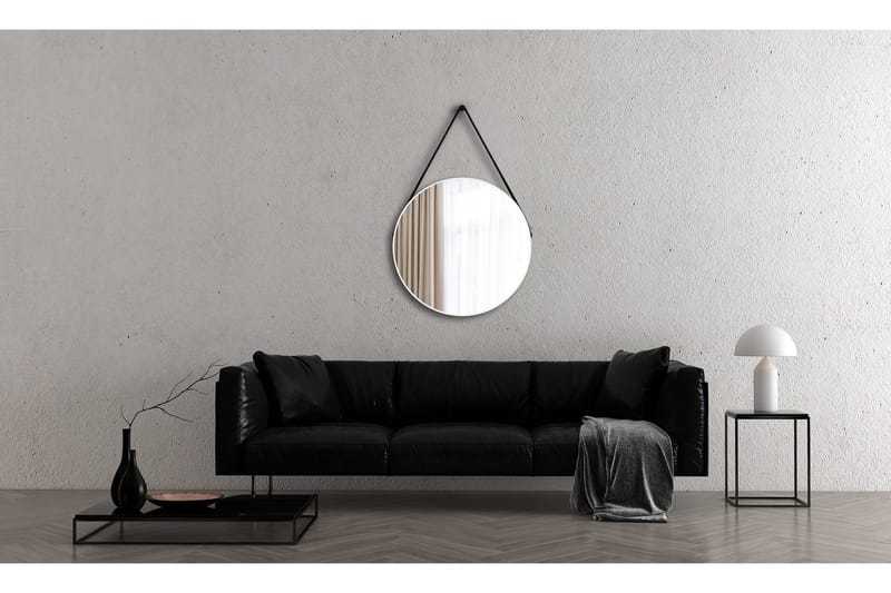 Nävesta Spegel 80 cm Rund - Vit - Hus & renovering - Kök & bad - Badrum - Badrumsmöbler & badrumsinredning - Badrumsspegel