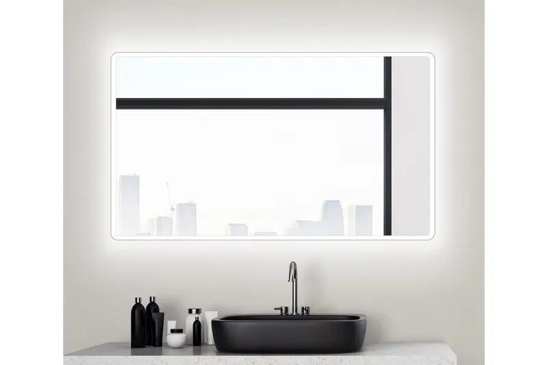 Norrbyn Badrumsspegel 70 cm LED-belysning - Hus & renovering - Kök & bad - Badrum - Badrumsmöbler & badrumsinredning - Badrumsspegel