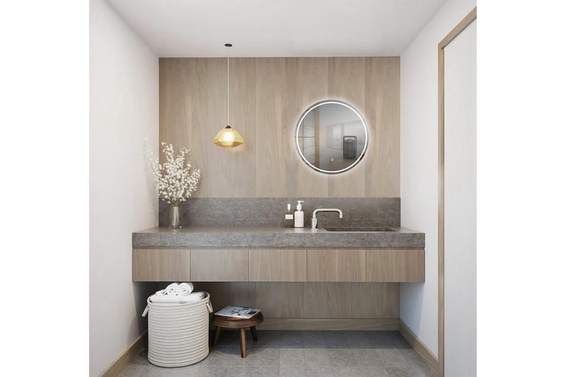 Norrbyn Väggspegel 60 cm - Hus & renovering - Kök & bad - Badrum - Badrumsmöbler & badrumsinredning - Badrumsspegel