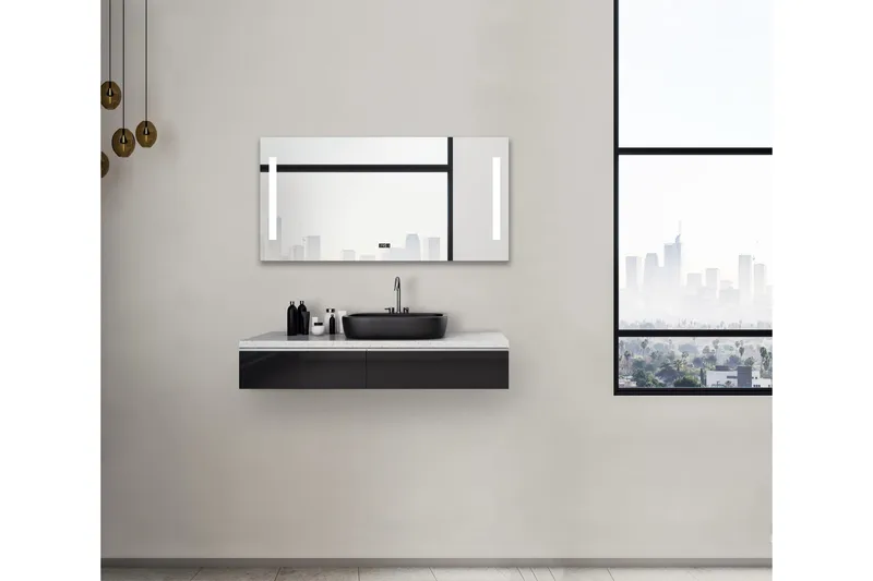 Purnuvara Badrumsspegel 120x60 cm LED-belysning - Hus & renovering - Kök & bad - Badrum - Badrumsmöbler & badrumsinredning - Badrumsspegel