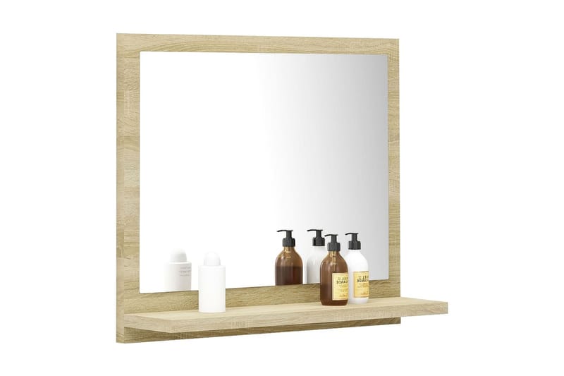 Badrumsspegel sonoma-ek 40x10,5x37 cm spånskiva - Brun - Hus & renovering - Kök & bad - Badrum - Badrumsmöbler & badrumsinredning - Badrumsspegel