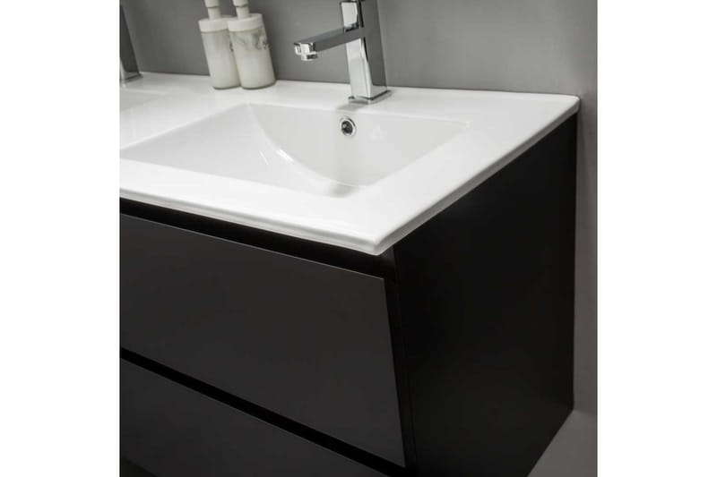 Bathlife Eufori Möbelpaket med Spegel 1200 - Svart - Kompletta möbelpaket badrum