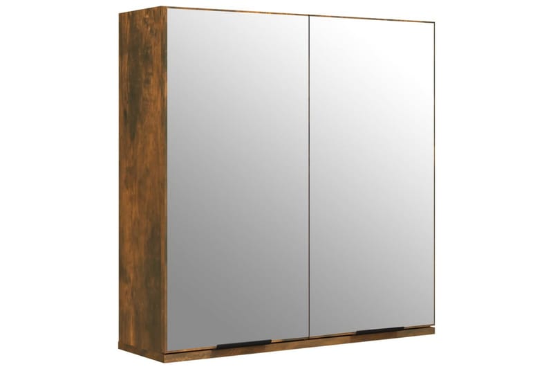 beBasic Badrumsmöbler set 5 delar rökfärgad ek konstruerat trä - Brown - Hus & renovering - Kök & bad - Badrum - Badrumsmöbler & badrumsinredning - Badrumsskåp
