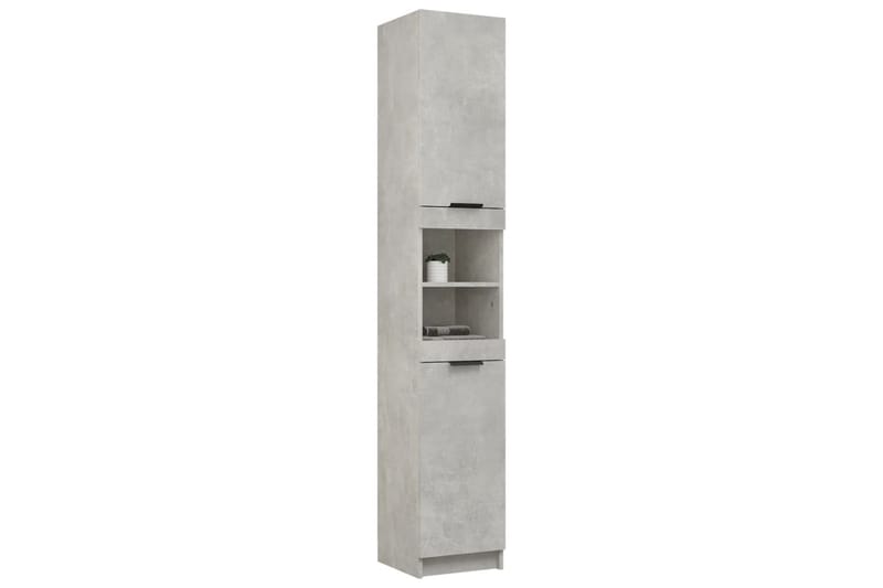 beBasic Badrumsskåp betonggrå 32x34x188,5 cm konstruerat trä - Grey - Hus & renovering - Kök & bad - Badrum - Badrumsmöbler & badrumsinredning - Badrumsskåp